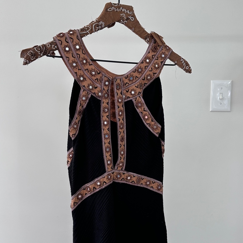 Free People Black mini dress